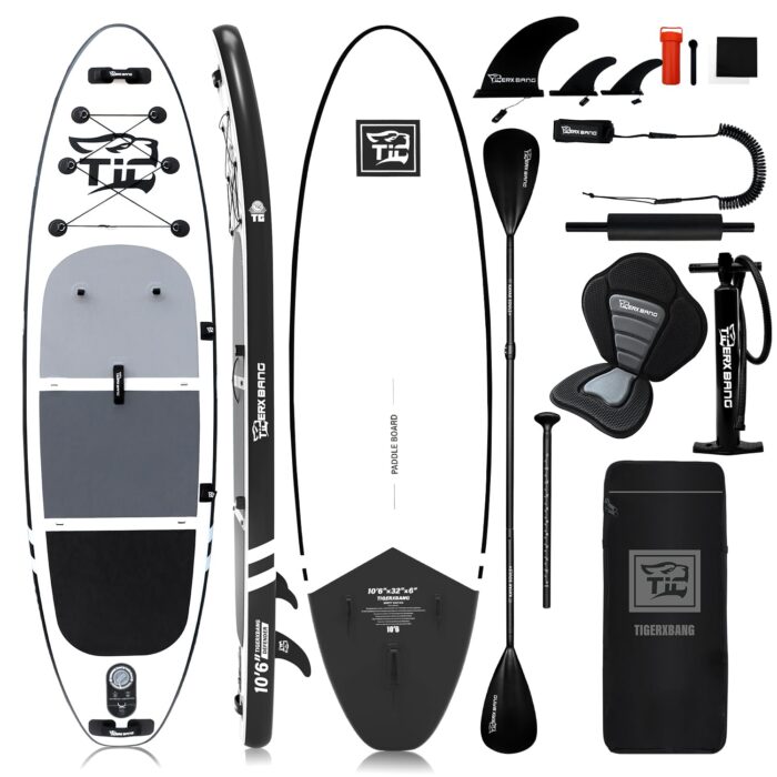 TIGERXBANG SUP Boards Stand Up Paddling Board, aufblasbare Paddle-Boards Defender-Pro-Kollektion