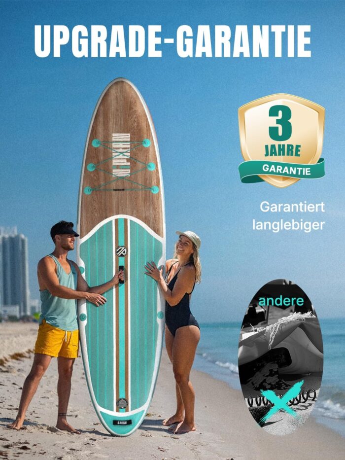 Niphean Stand up Paddling Board mit Sitz und Allem Zubehör, 320cm Paddleboard für Aller Fähigkeitsniveaus, SUP Board 200kg Tragkraft für 2 Personen, Standup Paddle Board for Adults