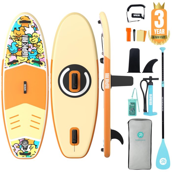 Niphean Stand up Paddling Board mit Sitz und Allem Zubehör, 320cm Paddleboard für Aller Fähigkeitsniveaus, SUP Board 200kg Tragkraft für 2 Personen, Standup Paddle Board for Adults