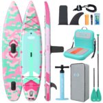 ZLX Stand Up Paddling Board 350x83cm,SUP Board Set,Touren Stand Up Paddle,Einzigartige Mittelfinne,Rutschfester Deckpad,Standup Paddle Board 200kg Tragkraft,für Erwachsene,Anfänger,alle Könnensstufen