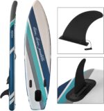 ALPIDEX Stand Up Paddle Set SUP 320 x 76 x 15 cm max. belastbar bis 200 kg Aufblasbar Stabil Leicht Komplett Set Tragetasche Paddel Finnen Luftpumpe Leash Repair Kit