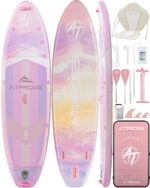 11'6"x35"Inflatable Paddle Board, (SUP) für Erwachsene mit 450 lbs Tragfähigkeit extra breiter Rutschfester und Stabiler Plattform,Kajak Sitz Premium Accessoires Rucksack,geeignet für Yoga