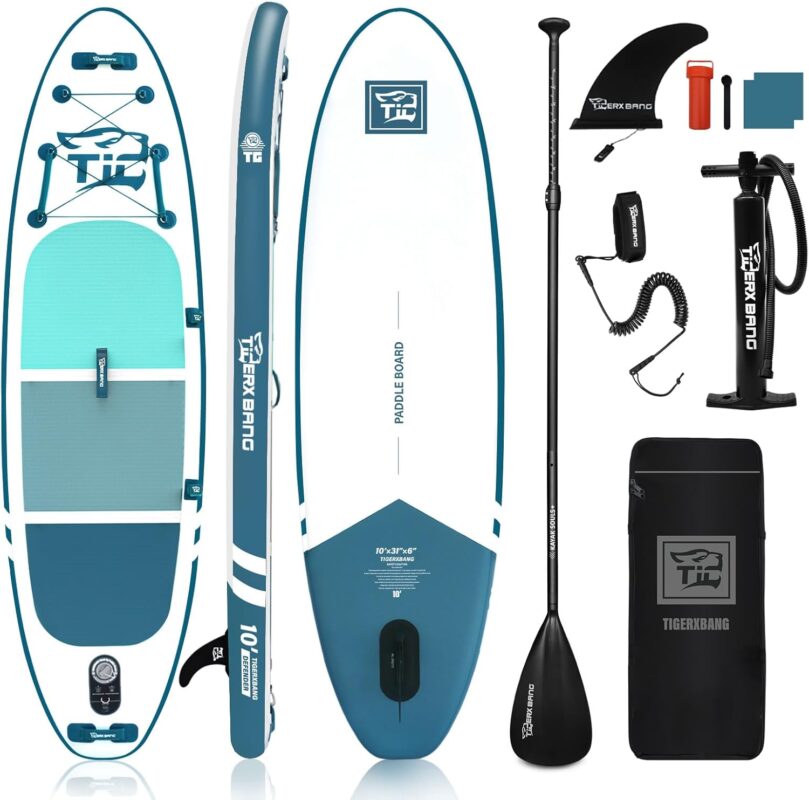 TIGERXBANG SUP Boards Stand Up Paddling Board, aufblasbare Paddle-Boards Defender-Pro-Kollektion