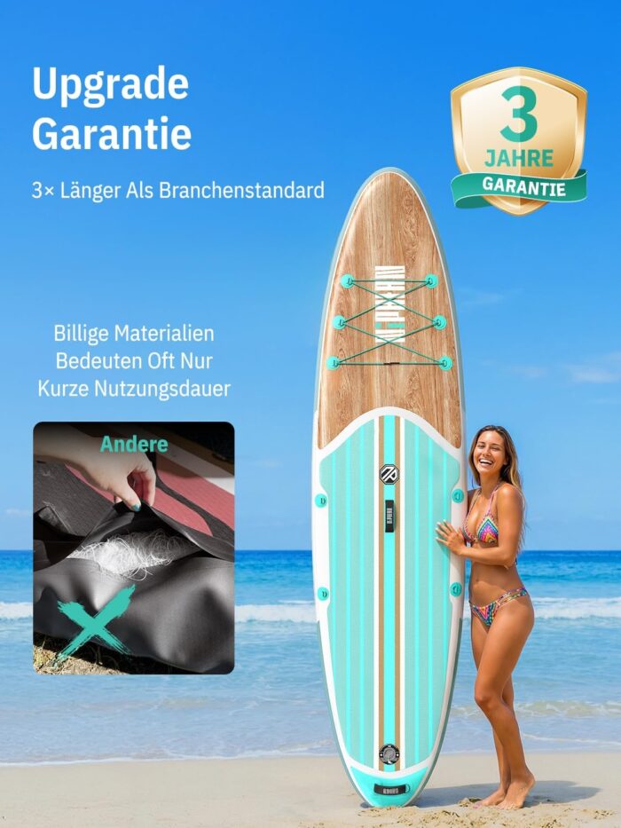 Niphean Stand up Paddling Board mit Sitz und Allem Zubehör, 320cm Paddleboard für Aller Fähigkeitsniveaus, SUP Board 200kg Tragkraft für 2 Personen, Standup Paddle Board for Adults