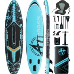 11'6"x35"Inflatable Paddle Board, (SUP) für Erwachsene mit 450 lbs Tragfähigkeit extra breiter Rutschfester und Stabiler Plattform,Kajak Sitz Premium Accessoires Rucksack,geeignet für Yoga