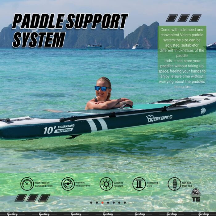 TIGERXBANG SUP Boards Stand Up Paddling Board, aufblasbare Paddle-Boards Defender-Pro-Kollektion
