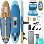 Niphean Stand up Paddling Board mit Sitz und Allem Zubehör, 320cm Paddleboard für Aller Fähigkeitsniveaus, SUP Board 200kg Tragkraft für 2 Personen, Standup Paddle Board for Adults