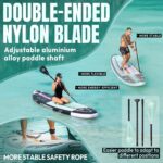 11'6"x35"Inflatable Paddle Board, (SUP) für Erwachsene mit 450 lbs Tragfähigkeit extra breiter Rutschfester und Stabiler Plattform,Kajak Sitz Premium Accessoires Rucksack,geeignet für Yoga