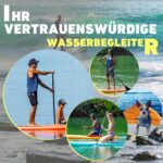 Sup Board, SUP Board Set, Stand Up Paddling Board Aufblasbar, Wassersport, Paddel, Pumpe, Rucksack, Leash, 320 x81 x15CM