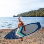 ALPIDEX Stand Up Paddle Set SUP 305 x 76 x 15 cm Belastbar bis 150 kg Aufblasbar Stabil Leicht Komplett Set Tragetasche Paddel Finnen Luftpumpe Leash Repair Kit