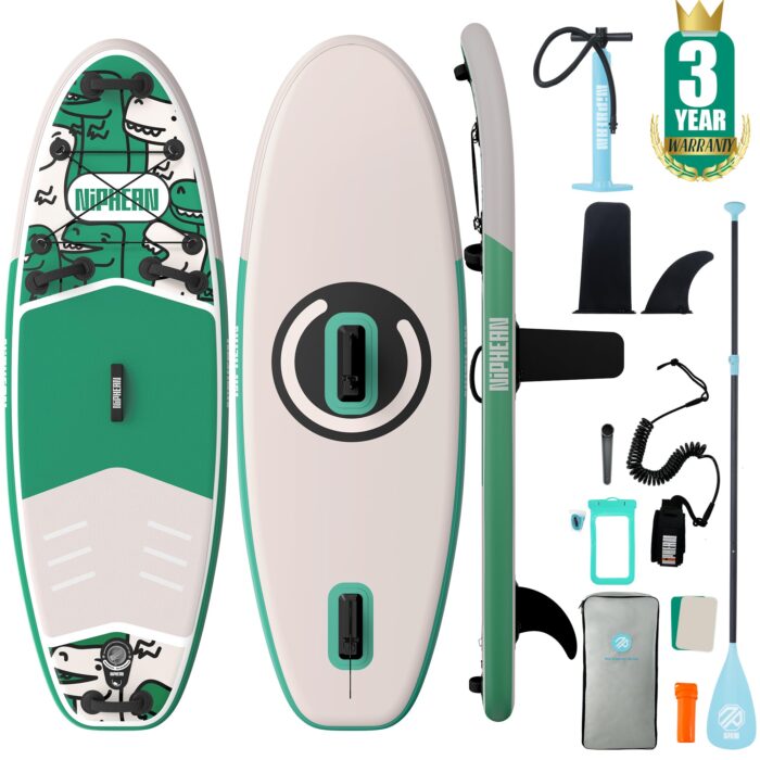 Niphean Stand up Paddling Board mit Sitz und Allem Zubehör, 320cm Paddleboard für Aller Fähigkeitsniveaus, SUP Board 200kg Tragkraft für 2 Personen, Standup Paddle Board for Adults