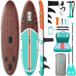 Niphean Stand up Paddling Board mit Sitz und Allem Zubehör, 320cm Paddleboard für Aller Fähigkeitsniveaus, SUP Board 200kg Tragkraft für 2 Personen, Standup Paddle Board for Adults