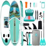 Niphean Stand up Paddling Board mit Sitz und Allem Zubehör, 320cm Paddleboard für Aller Fähigkeitsniveaus, SUP Board 200kg Tragkraft für 2 Personen, Standup Paddle Board for Adults