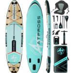 11'6"x35"Inflatable Paddle Board, (SUP) für Erwachsene mit 450 lbs Tragfähigkeit extra breiter Rutschfester und Stabiler Plattform,Kajak Sitz Premium Accessoires Rucksack,geeignet für Yoga