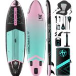 11'6"x35"Inflatable Paddle Board, (SUP) für Erwachsene mit 450 lbs Tragfähigkeit extra breiter Rutschfester und Stabiler Plattform,Kajak Sitz Premium Accessoires Rucksack,geeignet für Yoga