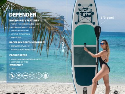 TIGERXBANG SUP Boards Stand Up Paddling Board, aufblasbare Paddle-Boards Defender-Pro-Kollektion