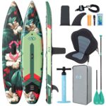 ZLX Stand Up Paddling Board 350x83cm,SUP Board Set,Touren Stand Up Paddle,Einzigartige Mittelfinne,Rutschfester Deckpad,Standup Paddle Board 200kg Tragkraft,für Erwachsene,Anfänger,alle Könnensstufen