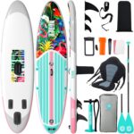 Niphean Stand up Paddling Board mit Sitz und Allem Zubehör, 320cm Paddleboard für Aller Fähigkeitsniveaus, SUP Board 200kg Tragkraft für 2 Personen, Standup Paddle Board for Adults