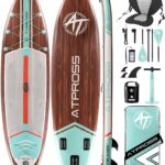 11'6"x35"Inflatable Paddle Board, (SUP) für Erwachsene mit 450 lbs Tragfähigkeit extra breiter Rutschfester und Stabiler Plattform,Kajak Sitz Premium Accessoires Rucksack,geeignet für Yoga