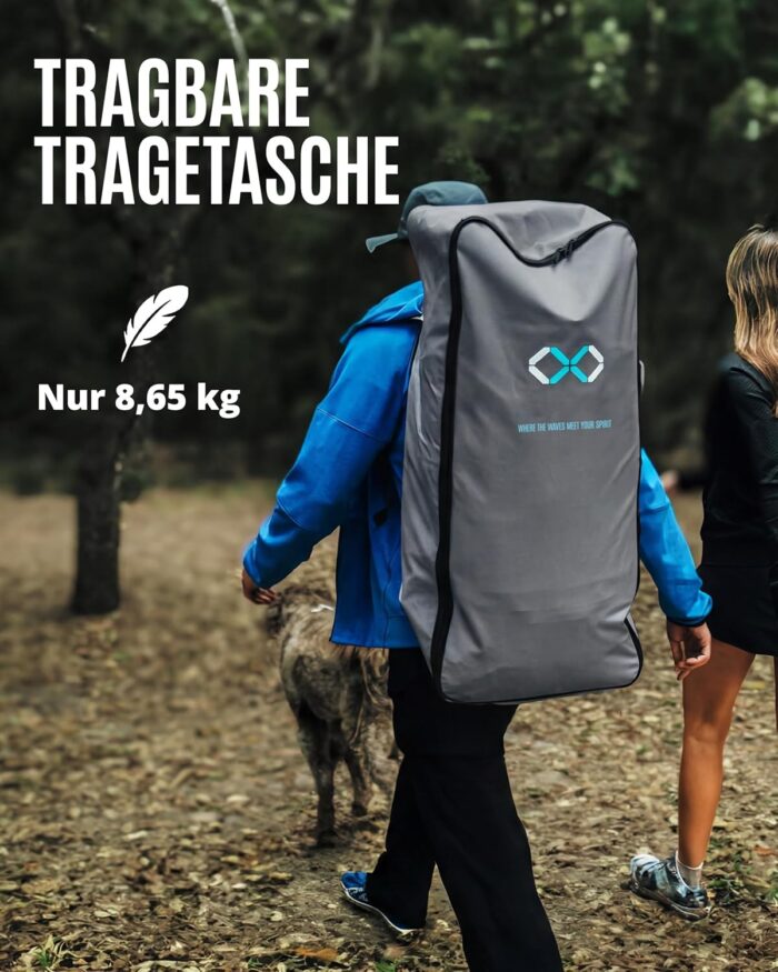 ZLX Stand Up Paddling Board 350x83cm,SUP Board Set,Touren Stand Up Paddle,Einzigartige Mittelfinne,Rutschfester Deckpad,Standup Paddle Board 200kg Tragkraft,für Erwachsene,Anfänger,alle Könnensstufen