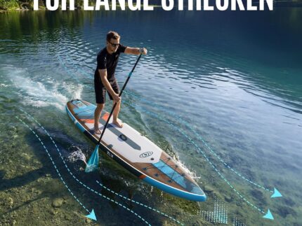ZLX Stand Up Paddling Board 350x83cm,SUP Board Set,Touren Stand Up Paddle,Einzigartige Mittelfinne,Rutschfester Deckpad,Standup Paddle Board 200kg Tragkraft,für Erwachsene,Anfänger,alle Könnensstufen